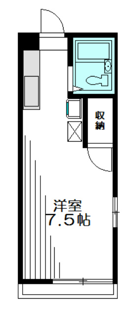 ヴァイサーホーフ F2号室 間取り