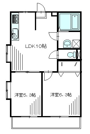 エスパシオ立花Ａ 201号室 間取り