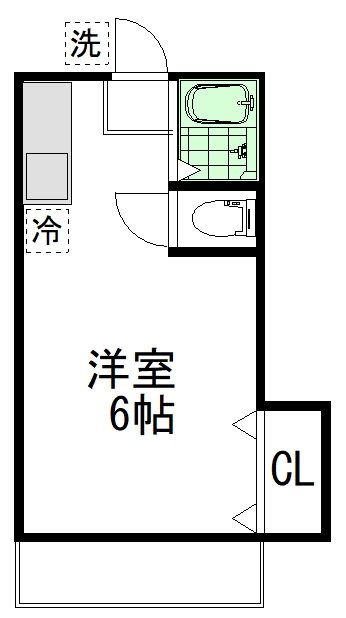 茂ハイツ 102号室 間取り