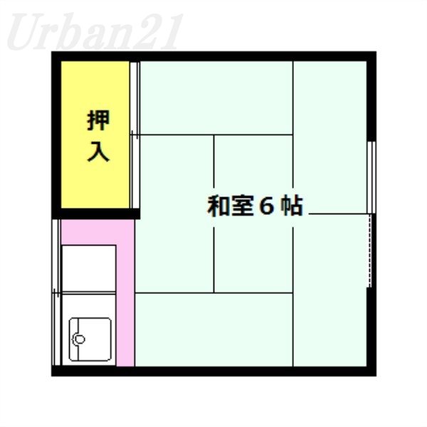 オオハラハウス B号室 間取り