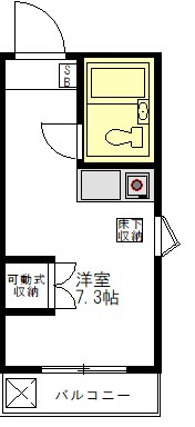 カーサ橋本 101号室 間取り
