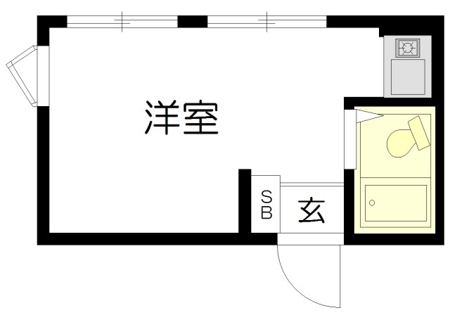 マスターズ北沢 101号室 間取り