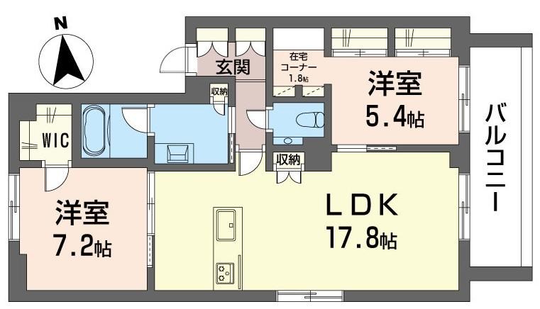 グレースアグライア井の頭 202号室 間取り