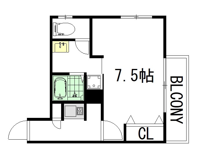 三田阿佐ヶ谷コーポ 202号室 間取り