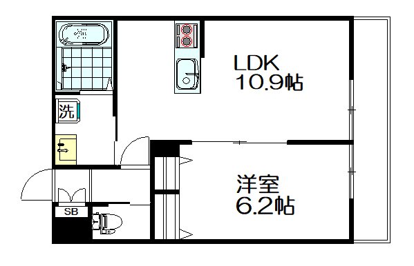 ドムスNY・杉並  105号室 間取り