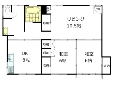 上北沢MS 201号室 間取り