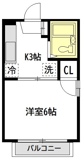 レンツェン御殿山 203号室 間取り