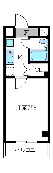 フラッツ池ノ上 202号室 間取り