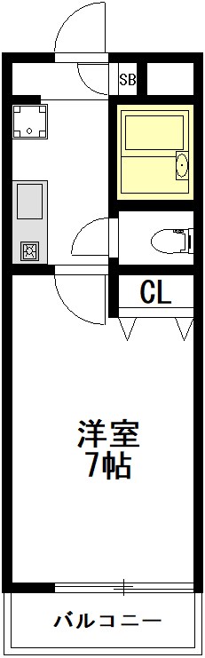 リヒト武蔵野 106号室 間取り