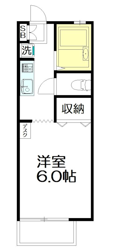 Bene 106号室 間取り