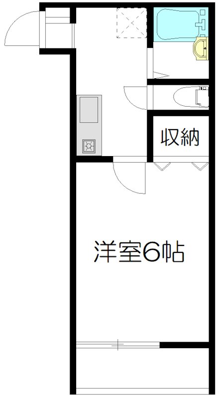スクエアビレッジ 101号室 間取り