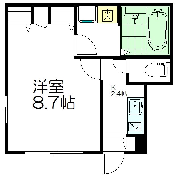 メゾン　ソレーユ 101号室 間取り