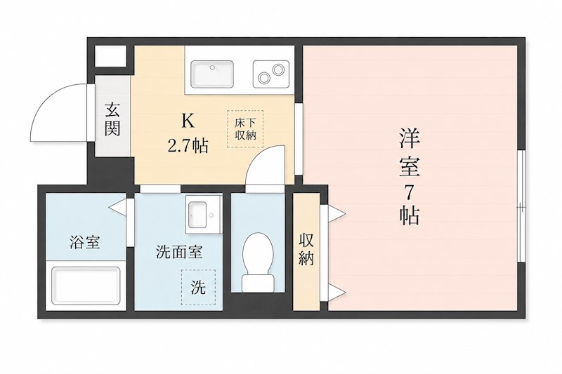 ＭＡＧＮＯＬＩＡ 102号室 間取り