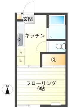 ハイツフレグランス 202号室 間取り