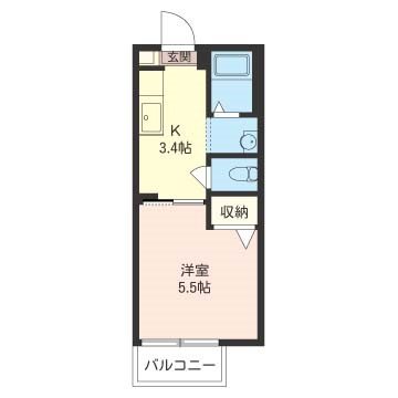 ガーデン 101号室 間取り