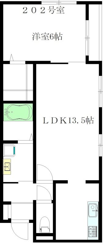 アネックス 202号室 間取り