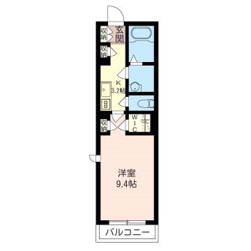 パインフラット久我山 101号室 間取り