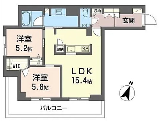 シャーメゾン牟礼 203号室 間取り