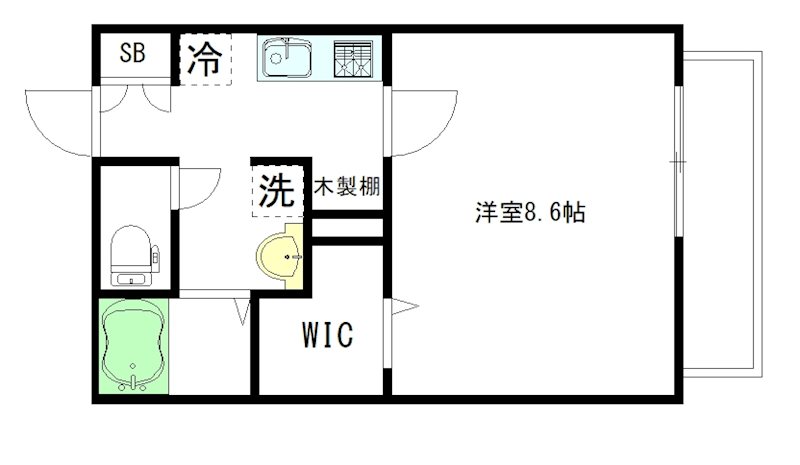 メゾン照庵 202号室 間取り