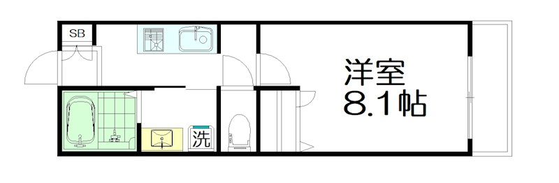 Boa　Sorte(ボアソルテ) 101号室 間取り