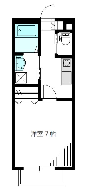 ステューディオ上中里 203号室 間取り