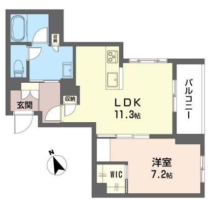シャルマンイースト 201号室 間取り