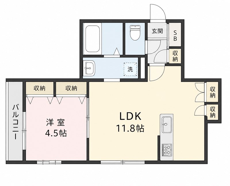 小金井マンション 202号室 間取り
