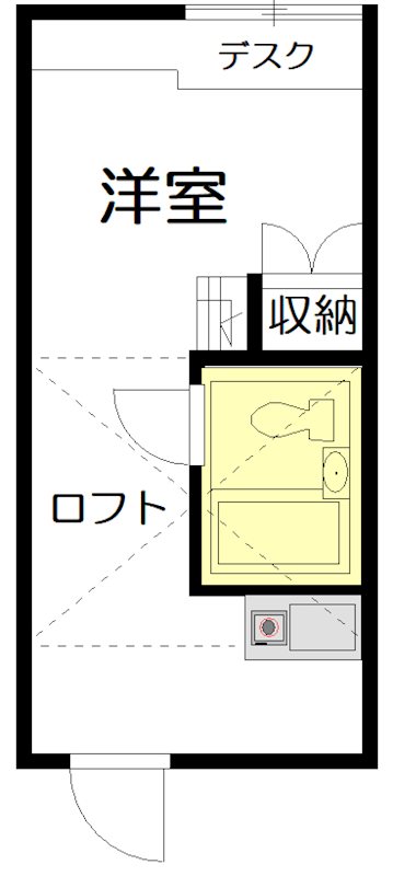 早稲田ステューデンス 114号室 間取り