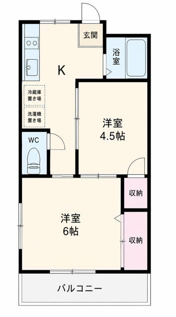 マークンコーポ 203号室 間取り