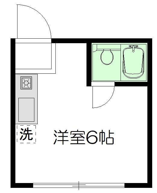 バードハイツ 103号室 間取り