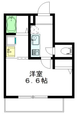パーシモン 302号室 間取り