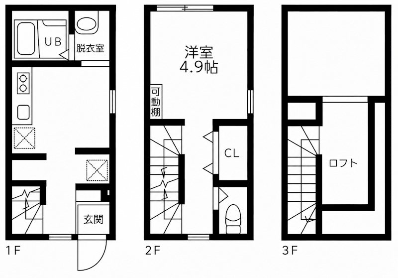 ルナ三軒茶屋 110号室 間取り