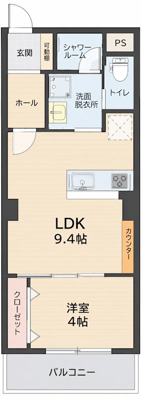 パラシオン笹塚 401号室 間取り