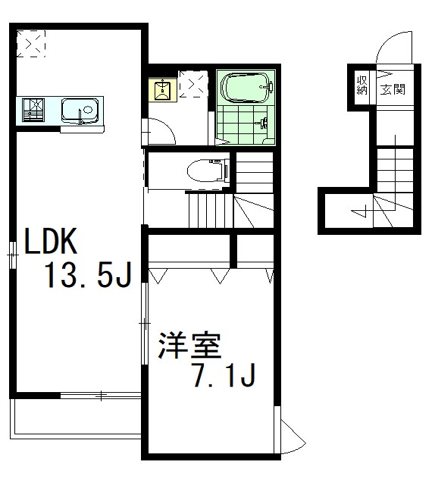 リーベリア 202号室 間取り