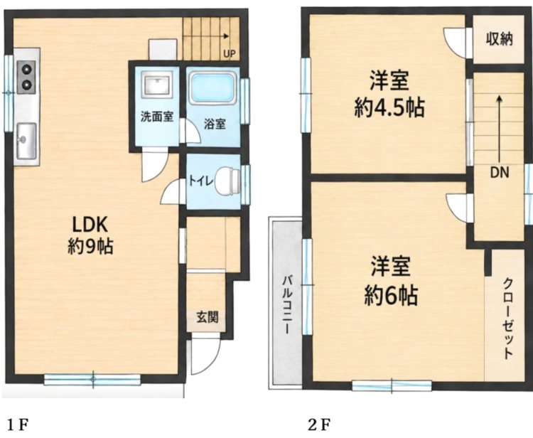 北烏山戸建 間取り