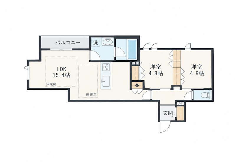 セーナ下馬 202号室 間取り