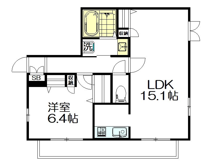 フォレストガーデン鷺宮Ⅱ 202号室 間取り