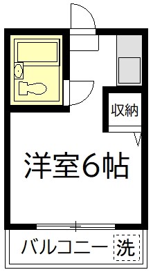 ダジュール松原 106号室 間取り
