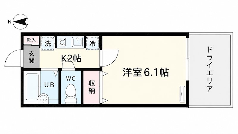 ブルーベル上井草 106号室 間取り
