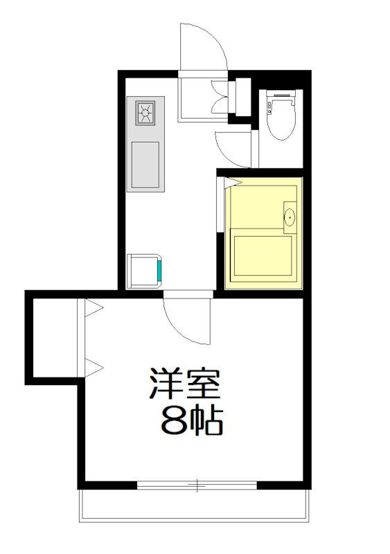  Ｈｅｉｍｗｅｈ　Ｋｏｅｎｊｉ（ハイムヴェーコウエンジ） 201号室 間取り