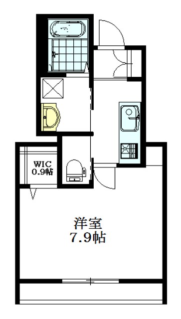 プリエール 102号室 間取り