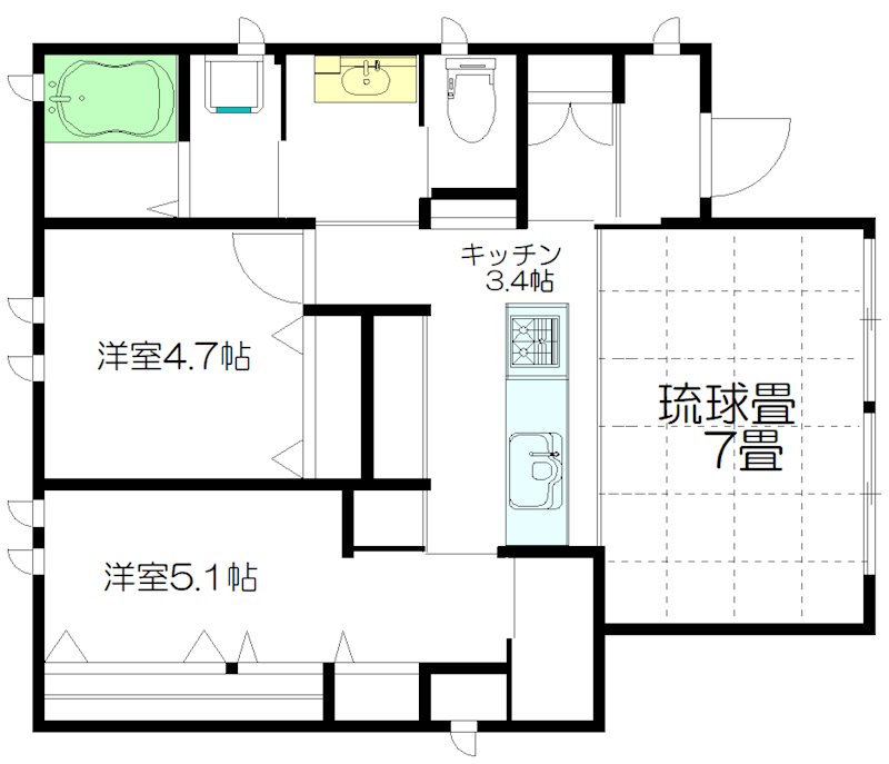 シャーメゾン高円寺南 101号室 間取り