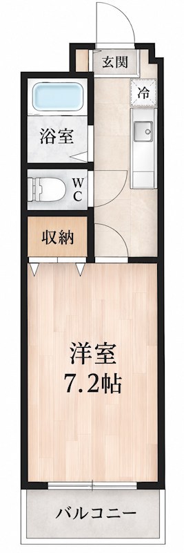 パルハイム 106号室 間取り