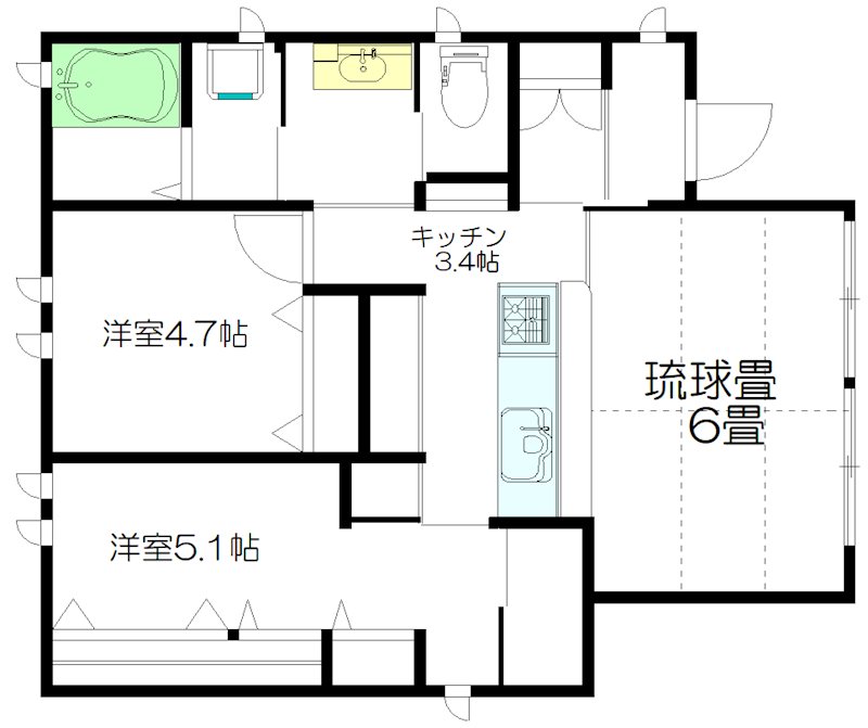 シャーメゾン高円寺南 101号室 間取り