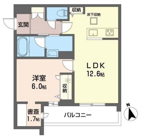 サクラ中野上高田 101号室 間取り