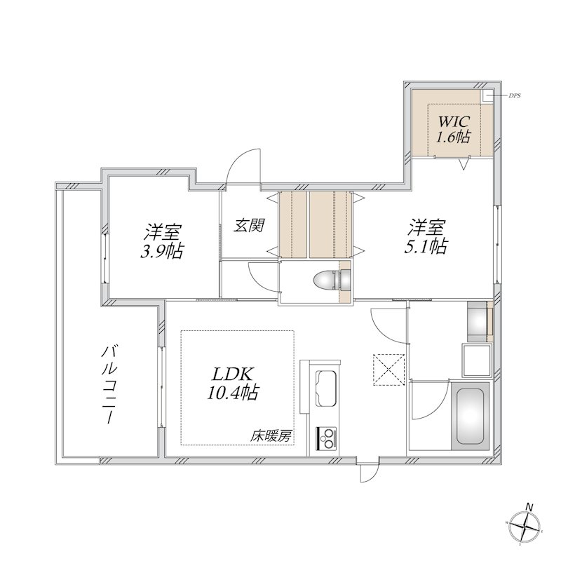 仮）祖師谷３丁目メゾン 301号室 間取り