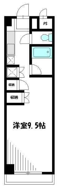 ベルシャトウ高円寺 403号室 間取り