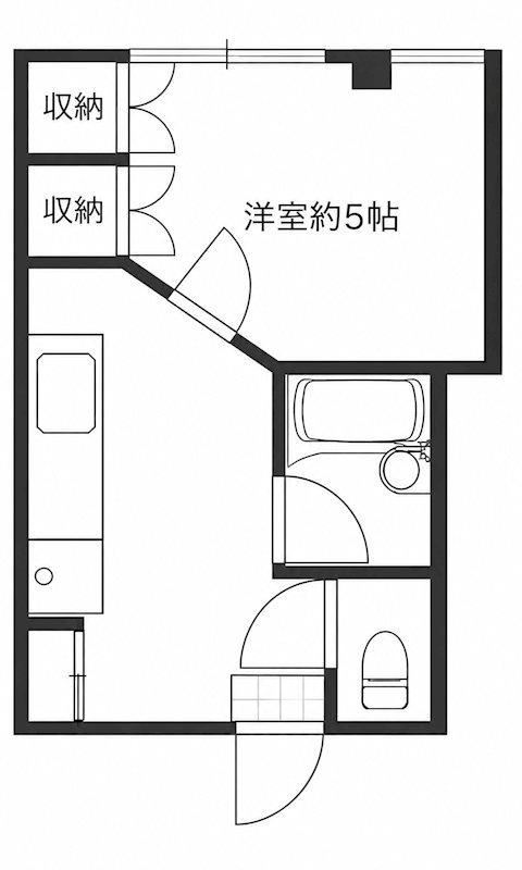 パインツリー 103号室 間取り
