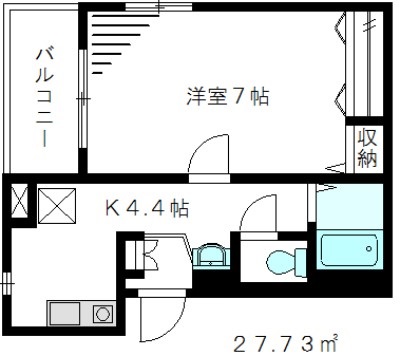 フォレスト高円寺 103号室 間取り