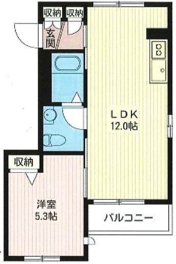 ベレオＫ 101号室 間取り